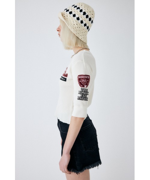 MOUSSY（マウジー）の「BEP×MOUSSY THERMAL Tシャツ（ニット/セーター・レディース・オフホワイト・FREE）」の7枚目の写真