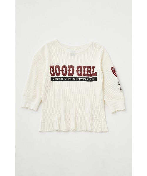 MOUSSY（マウジー）の「BEP×MOUSSY THERMAL Tシャツ（ニット/セーター・レディース・オフホワイト・FREE）」の2枚目の写真