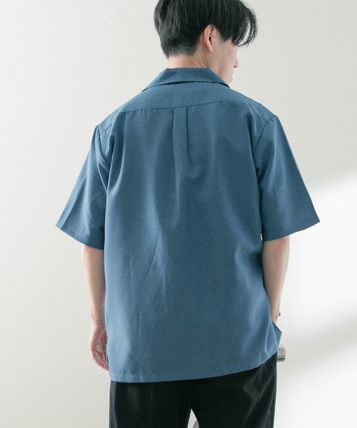 ITEMS URBANRESEARCH(アイテムズ アーバンリサーチ)の「イージーケア オープンカラー半袖トロシャツ(シャツ/ブラウス・メンズ・ベージュ/ネイビー/チャコールグレー・LARGE/MEDIUM)」の11枚目の写真