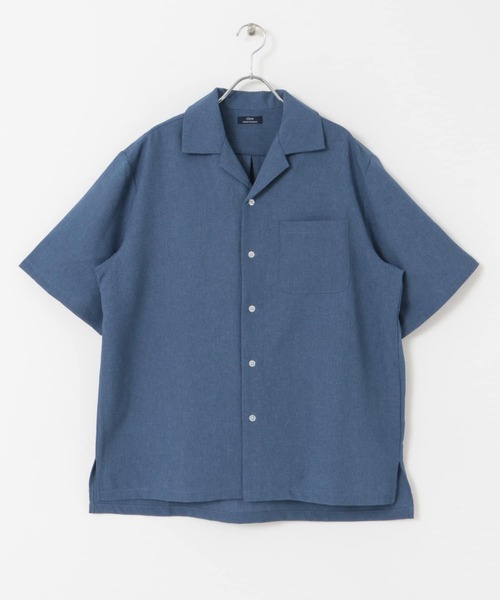 ITEMS URBANRESEARCH(アイテムズ アーバンリサーチ)の「イージーケア オープンカラー半袖トロシャツ(シャツ/ブラウス・メンズ・ベージュ/ネイビー/チャコールグレー・LARGE/MEDIUM)」の22枚目の写真