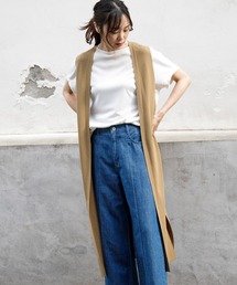 ニットロングジレ