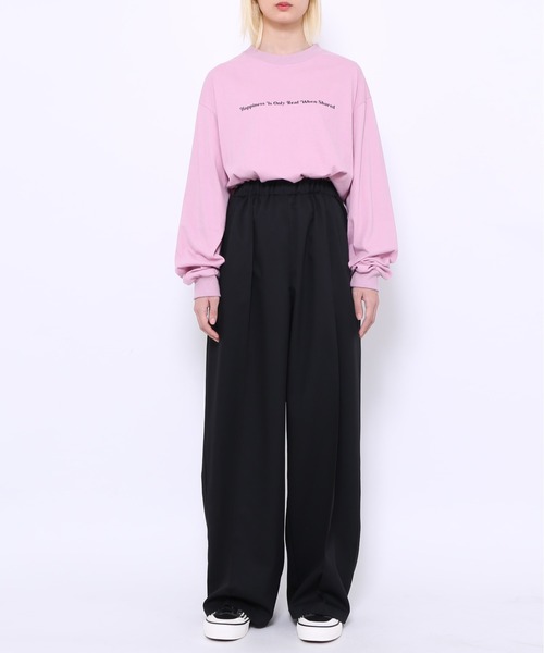 EXIEEE(イグジー)の「イージーワイドスラックス(スラックス・レディース・グリーン/ブラック・SMALL/MEDIUM/LARGE)」の17枚目の写真