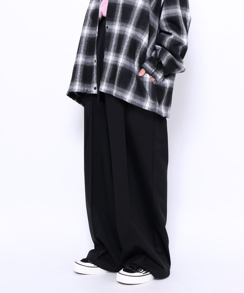 EXIEEE(イグジー)の「イージーワイドスラックス(スラックス・レディース・グリーン/ブラック・SMALL/MEDIUM/LARGE)」の21枚目の写真