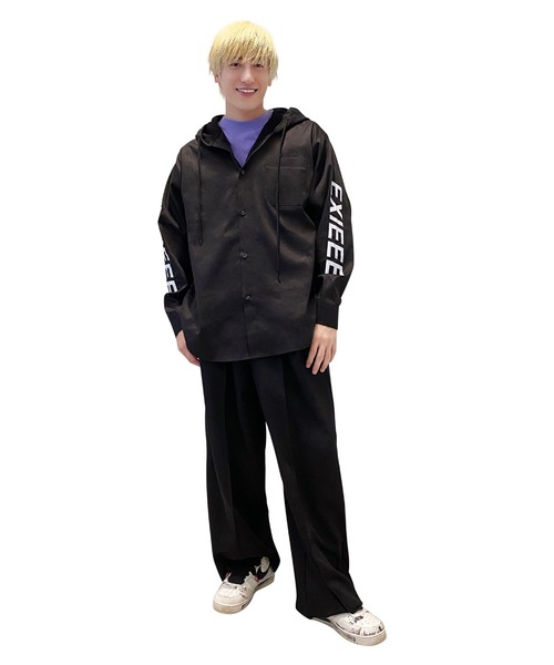 EXIEEE(イグジー)の「イージーワイドスラックス(スラックス・レディース・グリーン/ブラック・SMALL/MEDIUM/LARGE)」の13枚目の写真