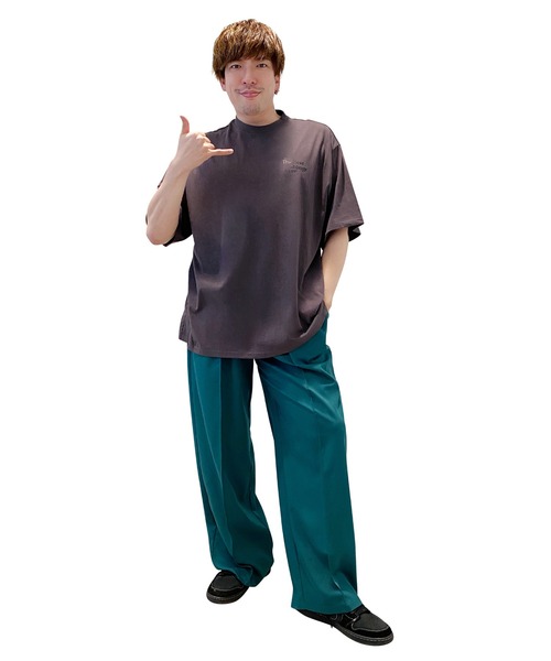 EXIEEE(イグジー)の「イージーワイドスラックス(スラックス・レディース・グリーン/ブラック・SMALL/MEDIUM/LARGE)」の5枚目の写真