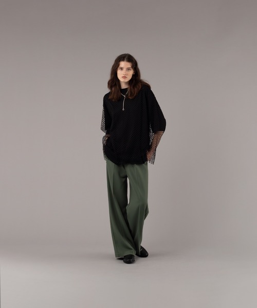 SELLE GLANT(セレグランテ)の「MESH PULLOVER TOPS/メッシュプルオーバートップス(Tシャツ/カットソー・メンズ・ブラック/グリーン・MEDIUM/LARGE)」の8枚目の写真