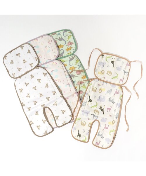 Ampersand(アンパサンド)の「【接触冷感】ひんやりベビーカーシート(ベビーカー/ベビーカー用品・キッズ・ブラウン/グリーン/ラベンダー/キナリ・FREE)」の13枚目の写真