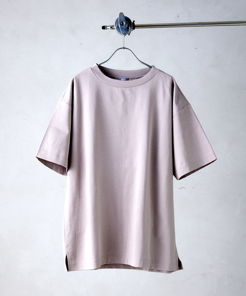 JOURNAL STANDARD relume(ジャーナルスタンダード レリューム)の「50/-ポンチクルーネックTシャツ(Tシャツ/カットソー・メンズ・ブラックミックス/ホワイト/ベージュ系その他/ネイビー/ブルー系その他・SMALL/MEDIUM/LARGE)」の3枚目の写真