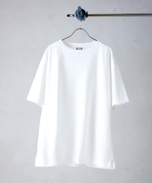 JOURNAL STANDARD relume(ジャーナルスタンダード レリューム)の「50/-ポンチクルーネックTシャツ(Tシャツ/カットソー・メンズ・ブラックミックス/ホワイト/ベージュ系その他/ネイビー/ブルー系その他・SMALL/MEDIUM/LARGE)」の2枚目の写真