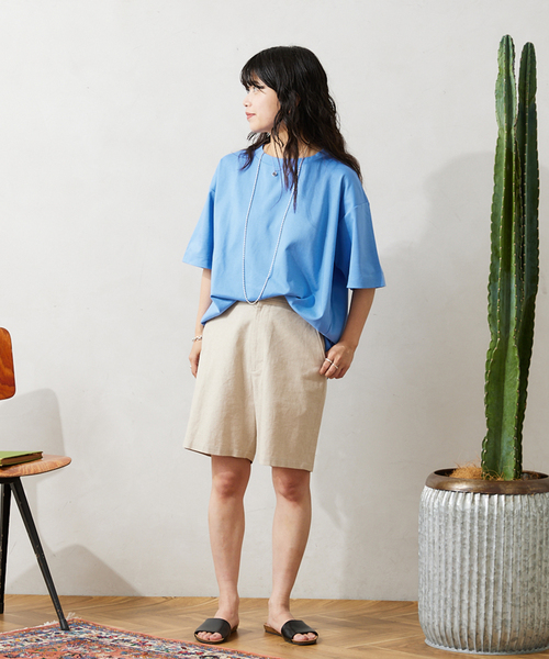 JOURNAL STANDARD relume(ジャーナルスタンダード レリューム)の「50/-ポンチクルーネックTシャツ(Tシャツ/カットソー・メンズ・ブラックミックス/ホワイト/ベージュ系その他/ネイビー/ブルー系その他・SMALL/MEDIUM/LARGE)」の21枚目の写真