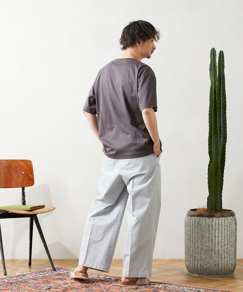 JOURNAL STANDARD relume(ジャーナルスタンダード レリューム)の「50/-ポンチクルーネックTシャツ(Tシャツ/カットソー・メンズ・ブラックミックス/ホワイト/ベージュ系その他/ネイビー/ブルー系その他・SMALL/MEDIUM/LARGE)」の12枚目の写真