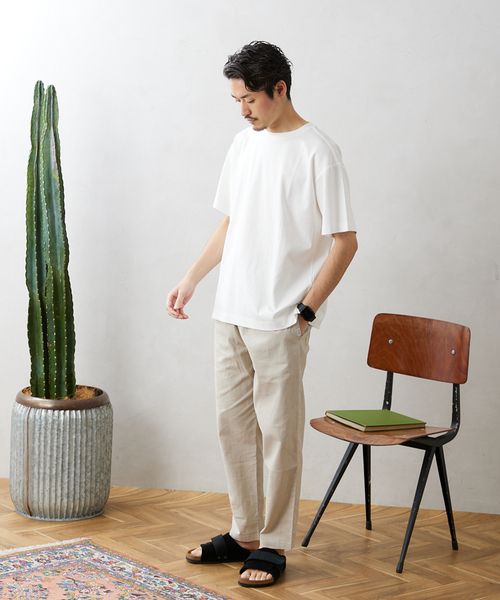 JOURNAL STANDARD relume(ジャーナルスタンダード レリューム)の「50/-ポンチクルーネックTシャツ(Tシャツ/カットソー・メンズ・ブラックミックス/ホワイト/ベージュ系その他/ネイビー/ブルー系その他・SMALL/MEDIUM/LARGE)」の17枚目の写真