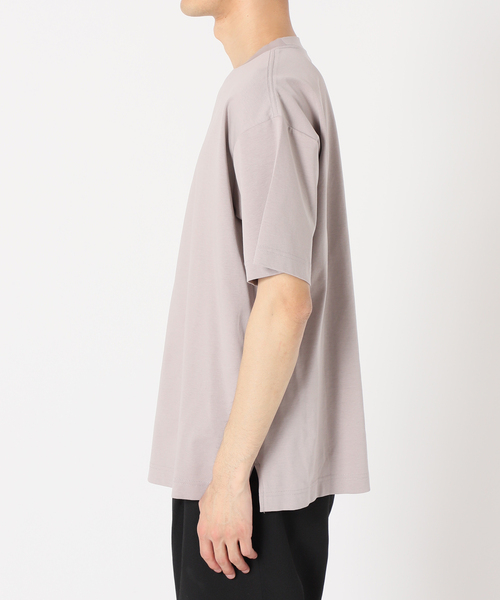 JOURNAL STANDARD relume(ジャーナルスタンダード レリューム)の「50/-ポンチクルーネックTシャツ(Tシャツ/カットソー・メンズ・ブラックミックス/ホワイト/ベージュ系その他/ネイビー/ブルー系その他・SMALL/MEDIUM/LARGE)」の6枚目の写真