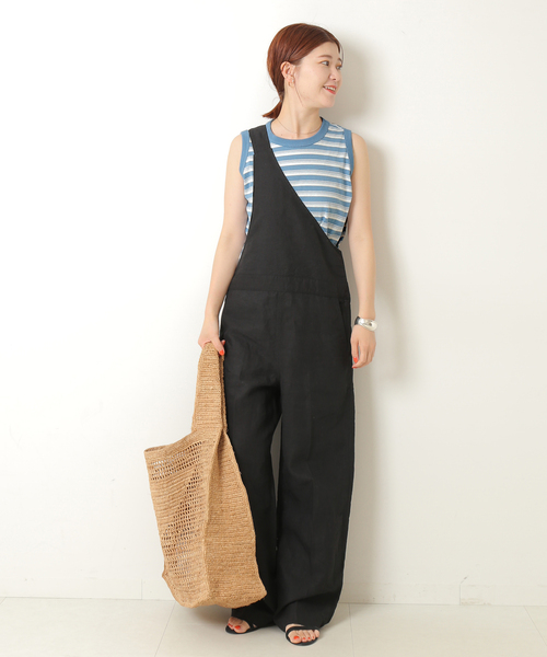 Spick & Span(スピックアンドスパン)の「【MEYAME / メヤメ】 RANDAM BORDER SLEEVELESS(タンクトップ・レディース・ライトブルー/イエロー・FREE)」の21枚目の写真