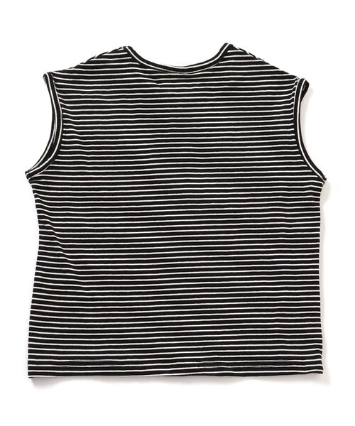 BREEZE（ブリーズ）の「ボーダーロゴタンクトップ（タンクトップ・キッズ・ブラック/ブルー・90/100/110/120/80/130/140）」の11枚目の写真