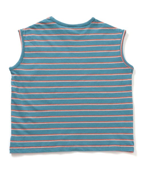 BREEZE（ブリーズ）の「ボーダーロゴタンクトップ（タンクトップ・キッズ・ブラック/ブルー・90/100/110/120/80/130/140）」の12枚目の写真