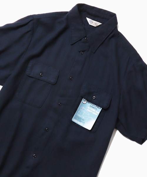 FIVE BROTHER(ファイブブラザー)の「FIVE BROTHER/ファイブブラザー S/S WORK SHIRTS 半袖ワークシャツ(シャツ/ブラウス・メンズ・ブラック系その他/ブラック/ネイビー/ホワイト・M/L/XL)」の19枚目の写真