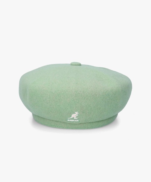 KANGOL(カンゴール)の「KANGOL WOOL JAX BERET(ハンチング/ベレー帽・レディース・グレー/ライトグリーン/ブラック/ブルー/グリーン系・MEDIUM/LARGE/X-LARGE)」の4枚目の写真