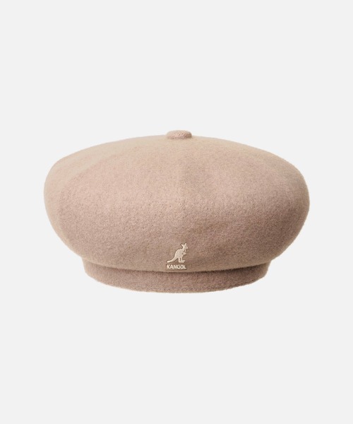 KANGOL（カンゴール）の「KANGOL WOOL JAX BERET（ハンチング/ベレー帽・レディース・グレー/ライトグリーン/ブラック/ブルー/グリーン系/ナチュラル/ピンク・MEDIUM/LARGE/X-LARGE）」の3枚目の写真