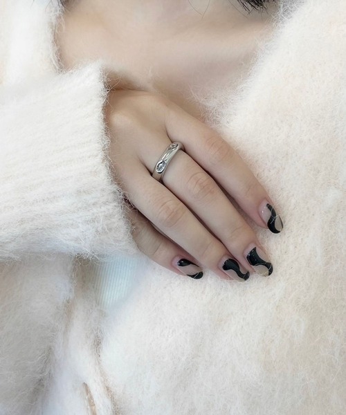 Heather（ヘザー）の「ボリュームストーンリング　969507（リング・レディース・シルバー/ゴールド・ONE SIZE）」の2枚目の写真