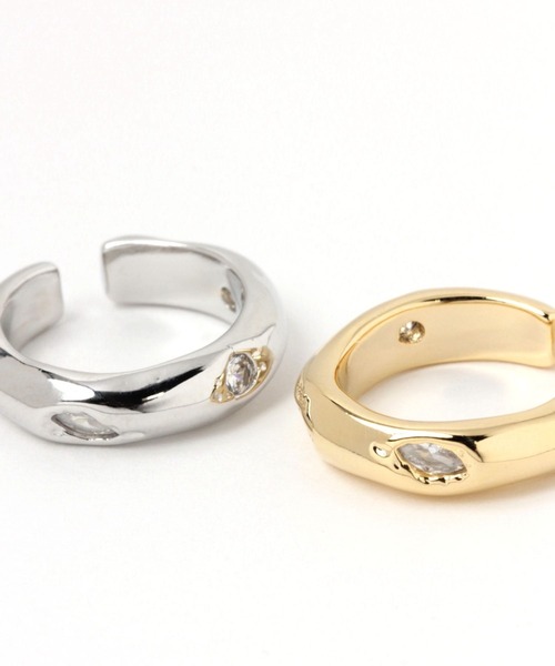 Heather（ヘザー）の「ボリュームストーンリング　969507（リング・レディース・シルバー/ゴールド・ONE SIZE）」の6枚目の写真