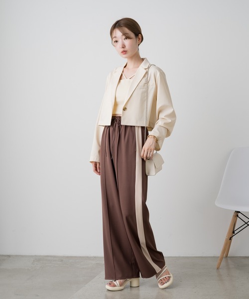 Kastane（カスタネ）の「【2サイズ展開】テーラードジャケット（テーラードジャケット・レディース・アイボリー/グレー/オレンジ・L/S）」の20枚目の写真