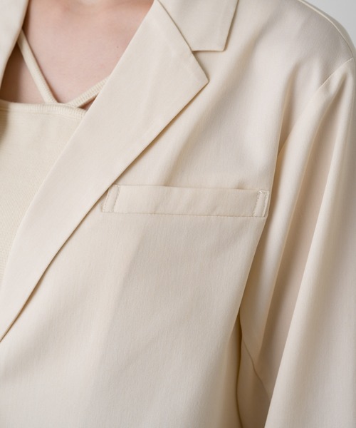 Kastane（カスタネ）の「【2サイズ展開】テーラードジャケット（テーラードジャケット・レディース・アイボリー/グレー/オレンジ・L/S）」の14枚目の写真