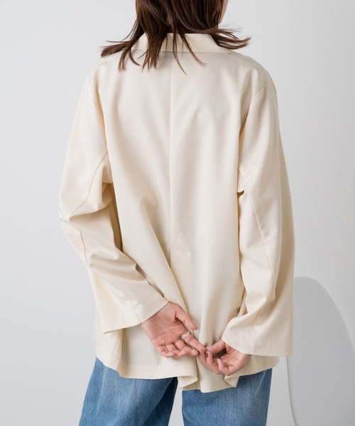 Kastane（カスタネ）の「【2サイズ展開】テーラードジャケット（テーラードジャケット・レディース・アイボリー/グレー/オレンジ・L/S）」の16枚目の写真