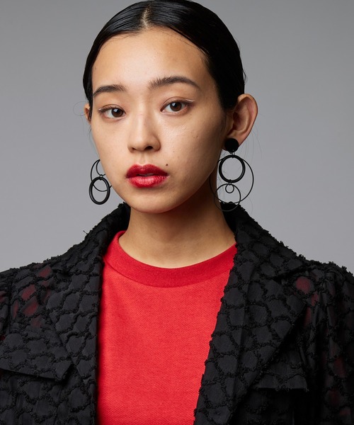 Narcissus（ナルシス）の「【blueta1】ビービー（イヤリング・レディース・ブラック・ONE SIZE）」の2枚目の写真