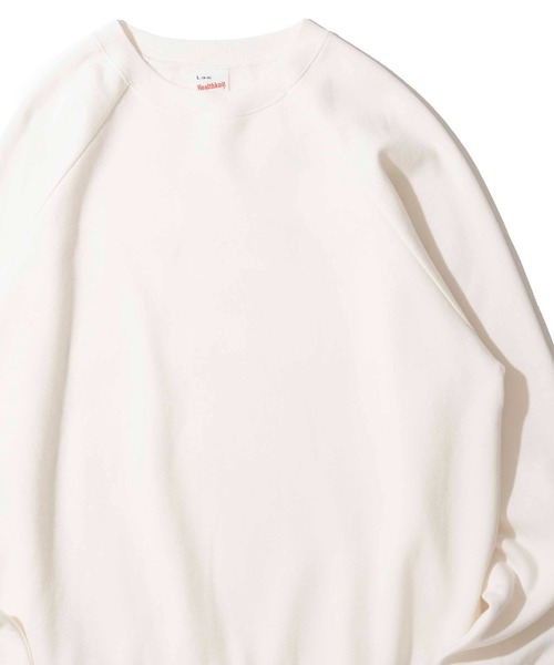Healthknit(ヘルスニット)の「【Healthknit】Classic Sweat Crew L/S / クルーネック スウェット(スウェット・メンズ・ブルー/レッド/グリーン/チャコールグレー/グレー/ブラック/マスタード/マルーン/ネイビー/サンドベージュ/オフホワイト/サックスブルー・LARGE/MEDIUM/X-LARGE)」の2枚目の写真