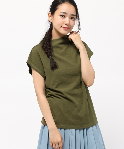 Chico（チコ）の「ボトルネックフレンチT（Tシャツ/カットソー・レディース・クリーム/ネイビー/モスグリーン/ホワイト/グレー・FREE）」の15枚目の写真