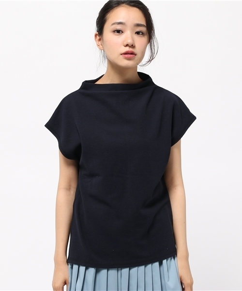 Chico（チコ）の「ボトルネックフレンチT（Tシャツ/カットソー・レディース・クリーム/ネイビー/モスグリーン/ホワイト/グレー・FREE）」の8枚目の写真