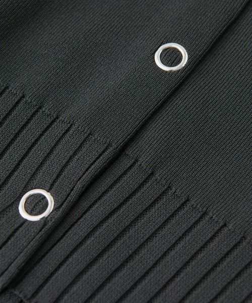 un dix cors（アンディコール）の「超軽量サイド切替カーディガン（カーディガン/ボレロ・レディース・ブラック/オレンジ/グリーン/オフホワイト・FREE）」の6枚目の写真