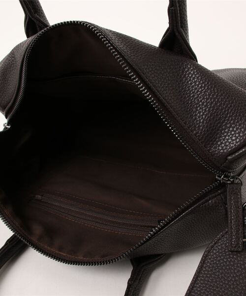 VitaFelice（ヴィータフェリーチェ）の「ストライプショルダー2wayミニボストンバッグ（ボストンバッグ・レディース・ブラック/チョコ/ネイビー/ライトグレー・FREE）」の20枚目の写真