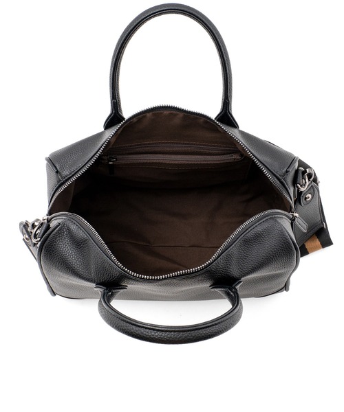 VitaFelice（ヴィータフェリーチェ）の「ストライプショルダー2wayミニボストンバッグ（ボストンバッグ・レディース・ブラック/チョコ/ネイビー/ライトグレー・FREE）」の14枚目の写真