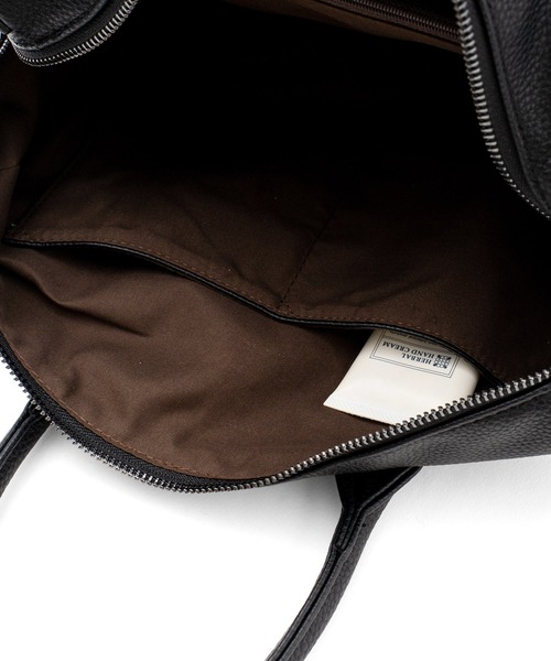 VitaFelice（ヴィータフェリーチェ）の「ストライプショルダー2wayミニボストンバッグ（ボストンバッグ・レディース・ブラック/チョコ/ネイビー/ライトグレー・FREE）」の9枚目の写真