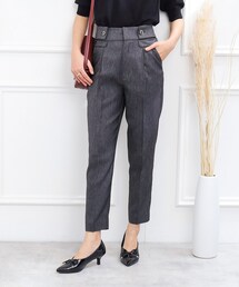 couture brooch | 【洗える、ラクチン】デニムライクテーパードパンツ(その他パンツ)