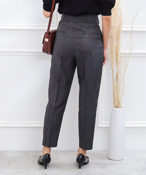 couture brooch（クチュールブローチ）の「◆【洗える、ラクチン】デニムライクテーパードパンツ（その他パンツ・レディース・ブラック/ダークネイビー・36/38/42/40）」の8枚目の写真