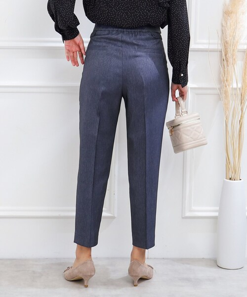 couture brooch（クチュールブローチ）の「◆【洗える、ラクチン】デニムライクテーパードパンツ（その他パンツ・レディース・ブラック/ダークネイビー・36/38/42/40）」の17枚目の写真