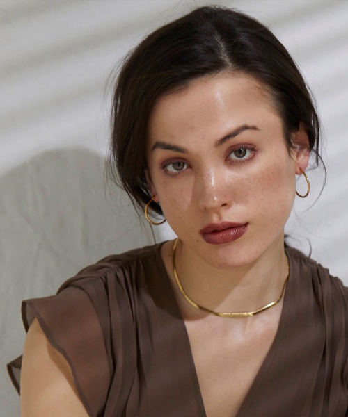 CENE（セネ）の「【CENE】セネ/ループピアス30mm（ピアス（両耳用）・レディース・ゴールド/シルバー・FREE）」の4枚目の写真