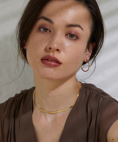CENE(セネ)の「【CENE】セネ/ループピアス30mm(ピアス(両耳用)・レディース・ゴールド/シルバー・FREE)」の10枚目の写真