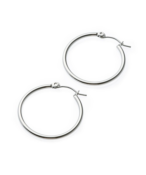 CENE(セネ)の「【CENE】セネ/ループピアス30mm(ピアス(両耳用)・レディース・ゴールド/シルバー・FREE)」の4枚目の写真