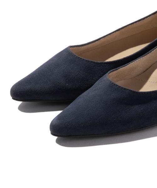 coen（コーエン）の「フェイクスエードポインテッドインヒール（パンプス・レディース・コバルトブルー/ベージュ/ブラック・LARGE/MEDIUM/SMALL）」の11枚目の写真