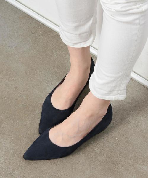 coen（コーエン）の「フェイクスエードポインテッドインヒール（パンプス・レディース・コバルトブルー/ベージュ/ブラック・LARGE/MEDIUM/SMALL）」の6枚目の写真