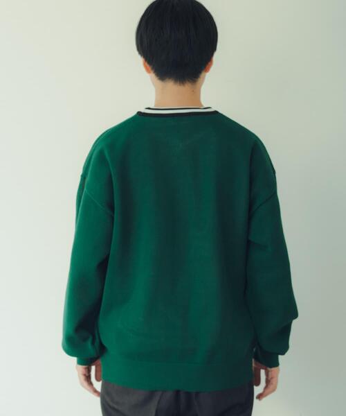 ITEMS URBANRESEARCH（アイテムズ アーバンリサーチ）の「衿ライン メッシュクルーネック プルオーバー（Tシャツ/カットソー・メンズ・オフホワイト/グリーン/レッド/ブラック・LARGE/MEDIUM）」の11枚目の写真