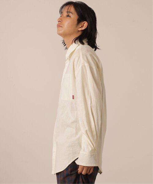 DOUBLE NAME（ダブルネーム）の「チェック柄ボーイズシャツ/ユニセックス可（シャツ/ブラウス・レディース・オレンジ系/キナリ/ネイビー系・FREE）」の12枚目の写真