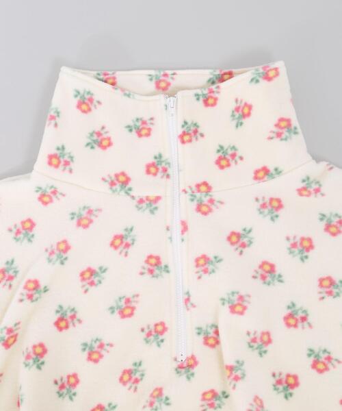 WC(ダブル シー)の「ドローコードフラワーパターンフリース(スウェット・レディース・アイボリー/ピンク・FREE)」の16枚目の写真