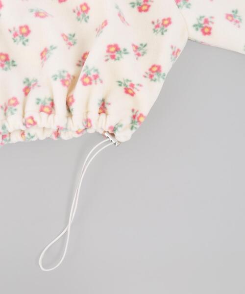 WC(ダブル シー)の「ドローコードフラワーパターンフリース(スウェット・レディース・アイボリー/ピンク・FREE)」の17枚目の写真