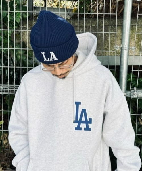 BACK NUMBER（バックナンバー）の「【BACK NUMBER】ロゴモチーフニットワッチ（ニットキャップ/ビーニー・メンズ・グリーン/ブラウン/ブラック/ブルー・フリー）」の4枚目の写真