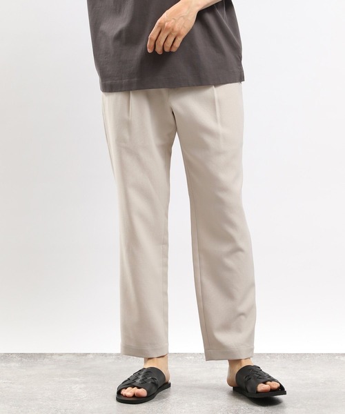 GLOBAL WORK Smile Seed Store（グローバルワーク スマイルシードストア）の「リネンライクテーパードパンツ/176923（その他パンツ・メンズ・ダークグレー/ネイビー/ブラウン/ライトグレー・X-LARGE/SMALL/LARGE/MEDIUM）」の2枚目の写真